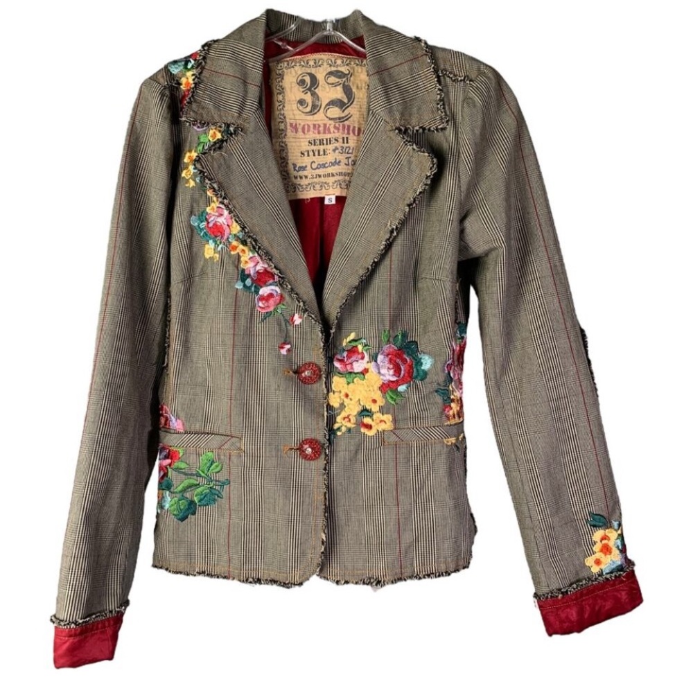 XS Johnny Was 3J Workshop Series II
Rose Cascade Jacket Boho Floral #3121
